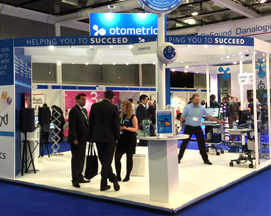 Open plan and inviting exhibition space for Otometric.